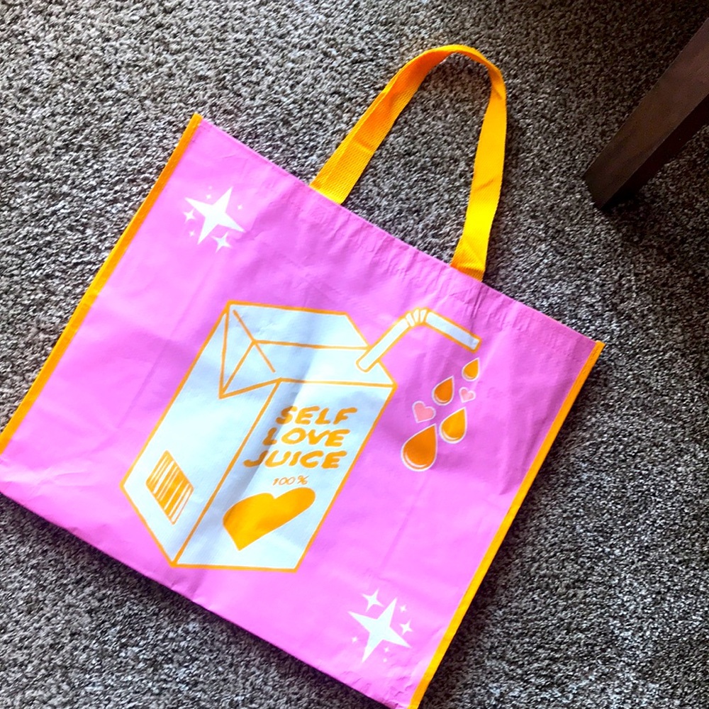 Self Love Huge Xl Plastic Shopping Bag ’ Reusable Nw… Gem